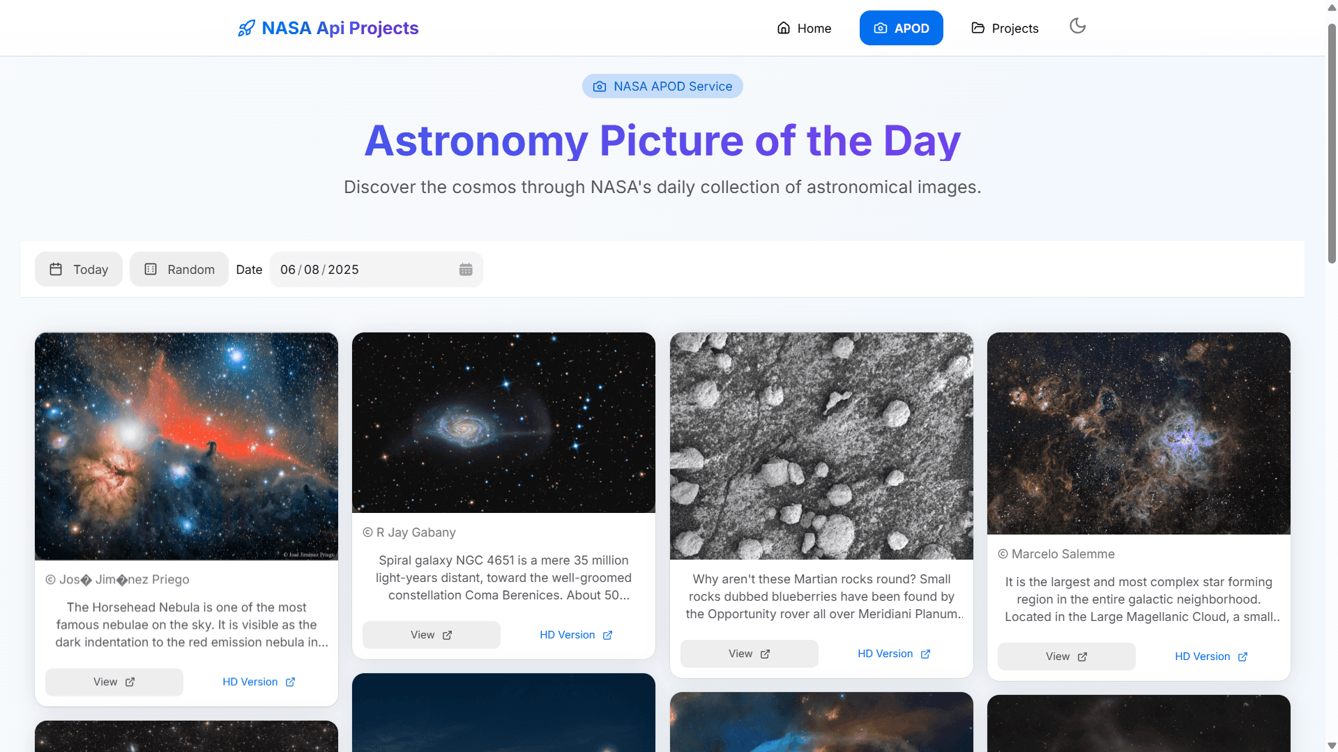 APOD Section