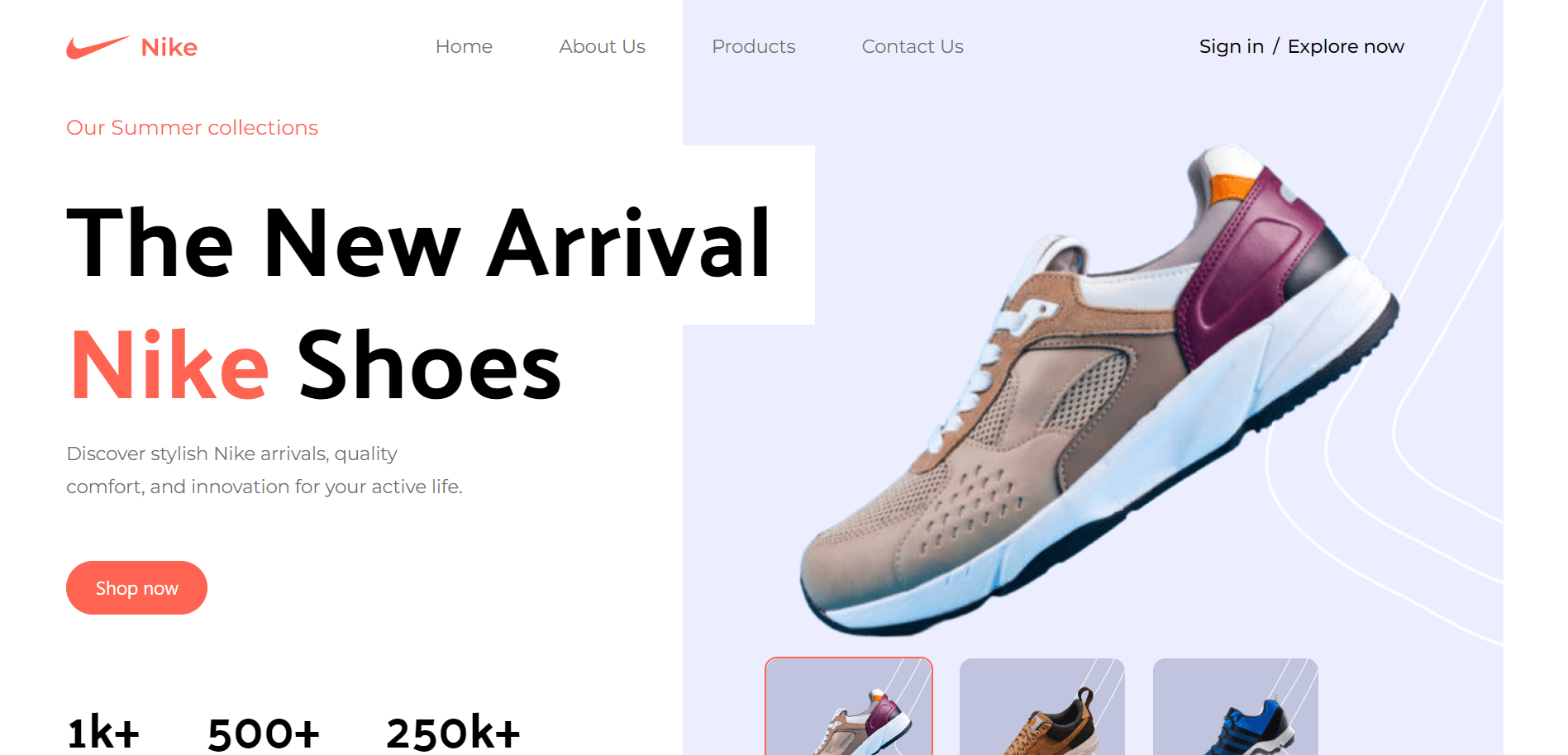Nike Clone Landing Page
