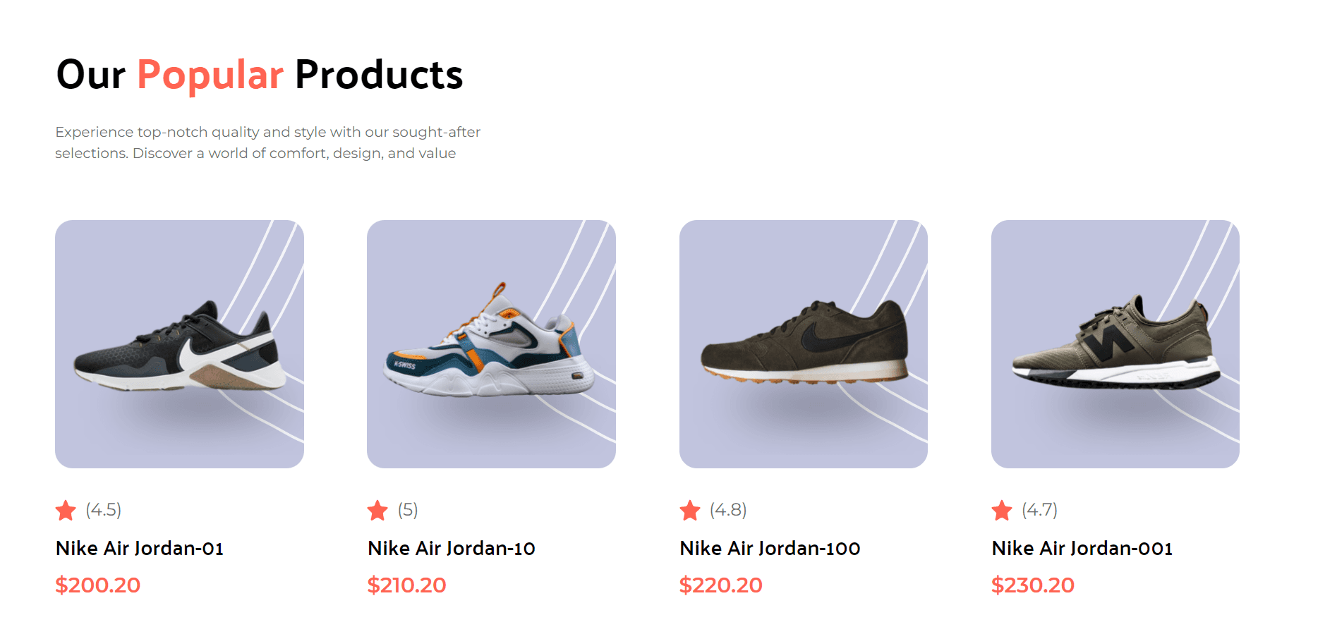 Popular Items Section