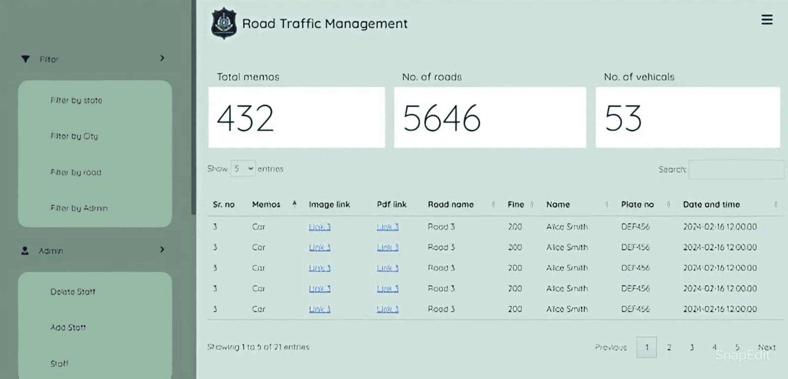 Traffic management system